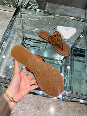 Tory Burch Miller Brown Leather Sandals - 4
