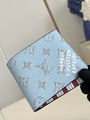 Louis Vuitton LV Wallet Blue Multiple 11.5x9x1.5cm - 3