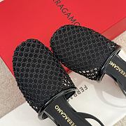 Ferragamo Mesh Slingback Black 4cm - 5
