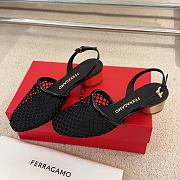 Ferragamo Mesh Slingback Black 4cm - 2