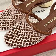 Ferragamo Mesh Slingback Brown 4cm - 3