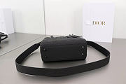 Dior Lady Black Ultra-Matte Bag So Black Size 20 x 16.5 x 8 cm - 5