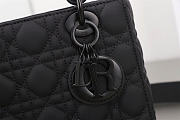 Dior Lady Black Ultra-Matte Bag So Black Size 20 x 16.5 x 8 cm - 2