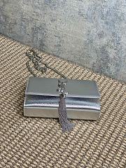 YSL Kate Small Chain Silver Bag 20x12.5x5cm - 3