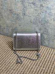 YSL Kate Small Chain Silver Bag 20x12.5x5cm - 2