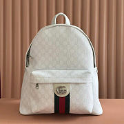 Gucci Ophidia Medium Backpack White 36.5x41x18cm - 1