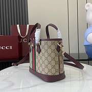 Gucci Ophidia Small Tote Bag Red 22.5x17x11cm - 2