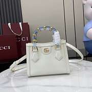 Gucci Diana Small Tote Bag Purple White 20x16x10cm  - 1