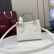 Gucci Diana Small Tote Bag Purple White 20x16x10cm  - 4