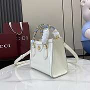 Gucci Diana Small Tote Bag Purple White 20x16x10cm  - 3