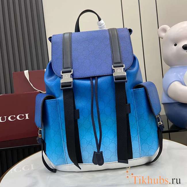 Gucci Chroma Large Backpack Blue 35x46x12cm - 1