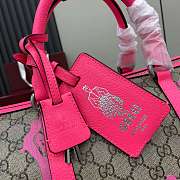 Gucci Medium Duffle Bag Print Beige Pink 44x29x23cm - 6