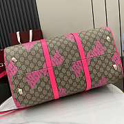 Gucci Medium Duffle Bag Print Beige Pink 44x29x23cm - 2
