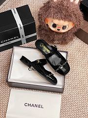 Chanel Black Patent Flat  - 5