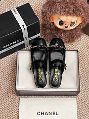 Chanel Black Patent Flat  - 2