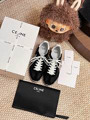 Celine Racer Low Top Sneaker Black Suede - 4