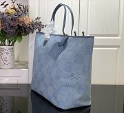 Louis Vuitton LV Nevereverfull Denim Blue Bag 60x38x23cm - 2