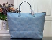 Louis Vuitton LV Nevereverfull Denim Blue Bag 60x38x23cm - 3