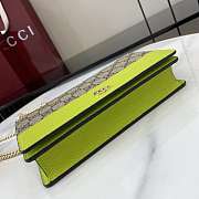 Gucci GG Marmont Wallet On Chain Beige Green 20x12.5x4cm - 6