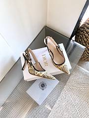 Dior J'Adior Slingback Pump Heel Yellow Beige 9.5cm - 4
