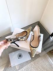 Dior J'Adior Slingback Pump Heel Yellow Beige 9.5cm - 2