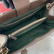 Gucci Ophidia Medium Tote Bag Beige Brown 33.5x25x14cm - 4