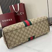 Gucci Ophidia Medium Tote Bag Beige Brown 33.5x25x14cm - 3
