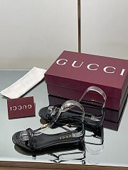 Gucci Women's Thong Sandal with Bamboo Black - 3