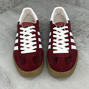 Gucci Adidas Gazelle Red Wine Sneaker - 4