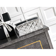 Chanel Flap Bag Shiny Silver 18.5x10.5x8cm - 6