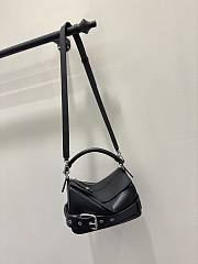 Loewe Small Puzzle Biker Bag Black 24x16.5x10.5cm - 4