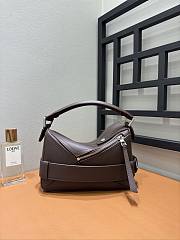 Loewe Small Puzzle Biker Bag Brown 24x16.5x10.5cm - 3