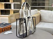 Chloe Woody Tote Bag Jelly & Leather Black 37x26x12cm - 3