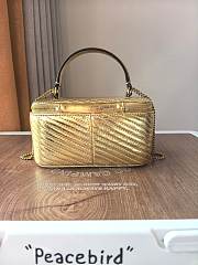 Tory Burch Gold Kira Diamond Vanity Case 17x9.5x8.5cm - 4