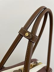 Miu Miu Beau Canvas Leather Bag 34x23x10cm - 6