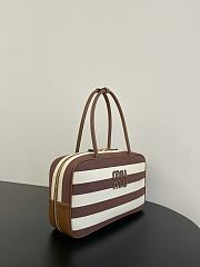 Miu Miu Beau Canvas Leather Bag 34x23x10cm - 3