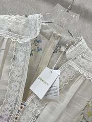 Zimmermann White Natura V-Neck Lace Mini Dress - 3