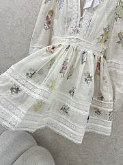 Zimmermann White Natura V-Neck Lace Mini Dress - 5