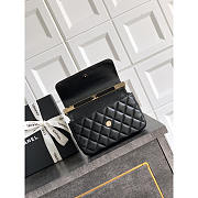 Chanel Flap Bag Lambskin Black 18.5x10.5x8cm - 3