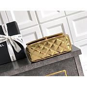 Chanel Flap Bag Shiny Gold 18.5x10.5x8cm - 5