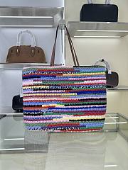 Miu Miu Crochet Tote Bag Multicolored 40x34x16cm - 5