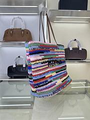 Miu Miu Crochet Tote Bag Multicolored 40x34x16cm - 3