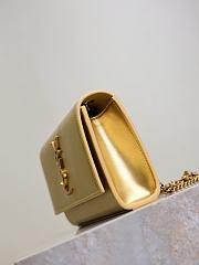 YSL Kate Shoulder Bag Gold 20x13.5x5.5cm - 5