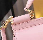 Dolce & Gabbana Pink Small Sicily Handbag Patent 18cm - 5