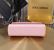 Dolce & Gabbana Pink Small Sicily Handbag Patent 18cm - 4