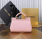 Dolce & Gabbana Pink Small Sicily Handbag Patent 18cm - 2