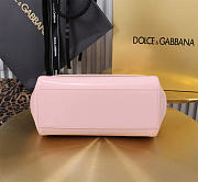 Dolce & Gabbana Pink Medium Sicily Handbag Patent 20cm - 6