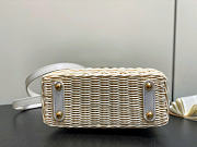 Louis Vuitton LV Mini Capucines Raffia White 21x8x14cm - 4