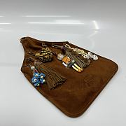 Miu Miu Suede bag With Trick Brown 37x24cm - 6