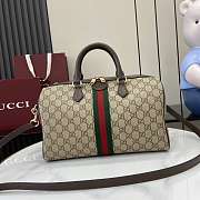 Gucci Ophidia Large Boston Bag Brown 31x20x16.5cm - 3